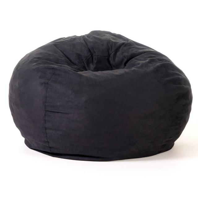 Christopher Knight Home Madison Faux Suede 5-Foot Beanbag - Black