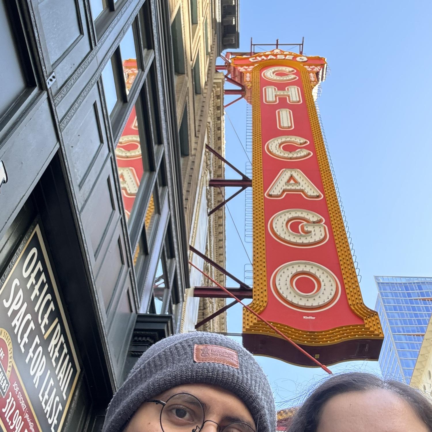 Chicago Theater, David did stage crew for a decade