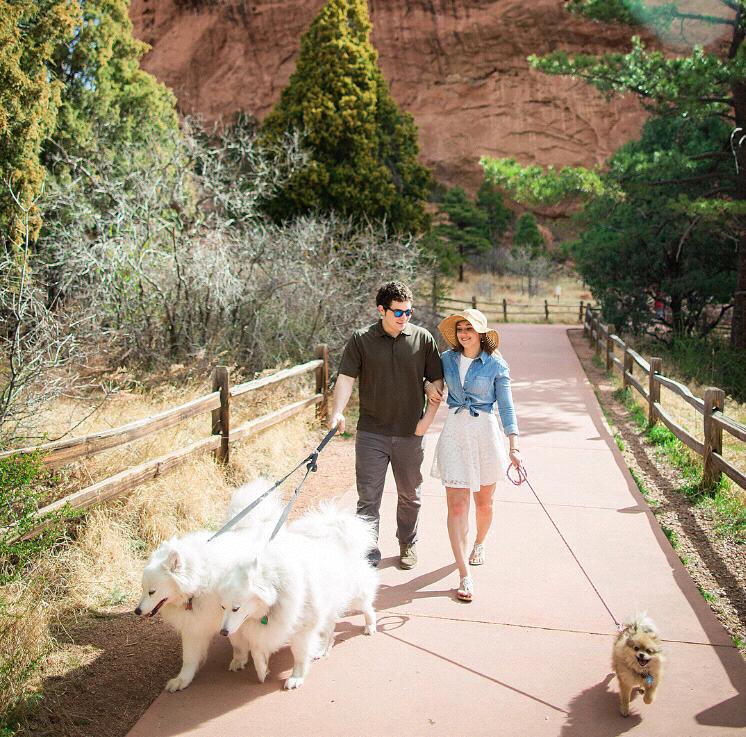 Engagement photo: Spring 2018, Garden of the Gods Park, Colorado