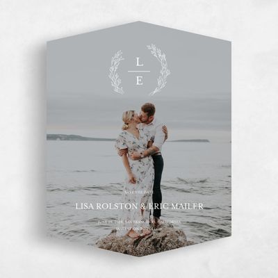 White Diamond Wedding Save the Date - Merrion Photo