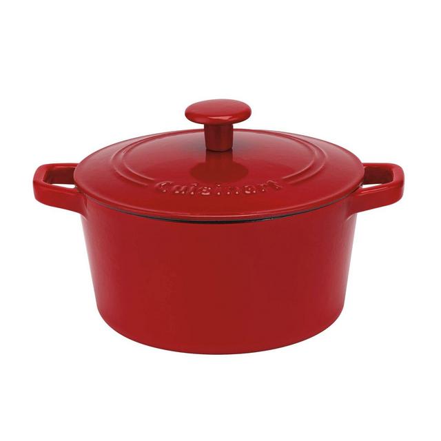 Cuisinart Chef's Classic 3qt Red Enameled Cast Iron Round Casserole with Cover-CI630-20CR