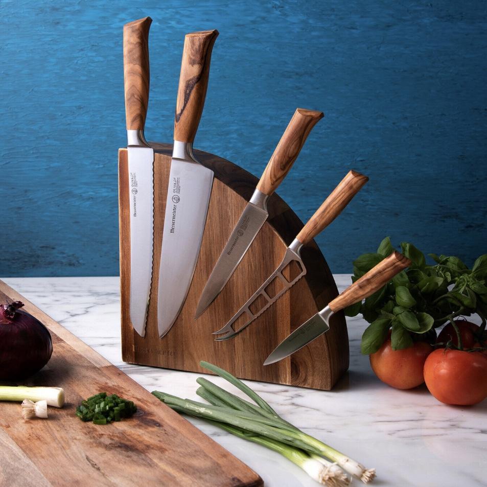 Messermeister Oliva Elite 6 Piece Magnet Block Set