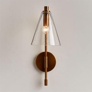 Lisse Seeded Glass Indoor/Outdoor Wall Sconce Light