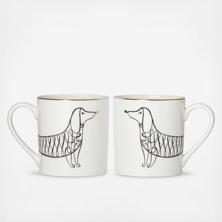 Jingle All The Way Wickford 2-Piece Mug Set