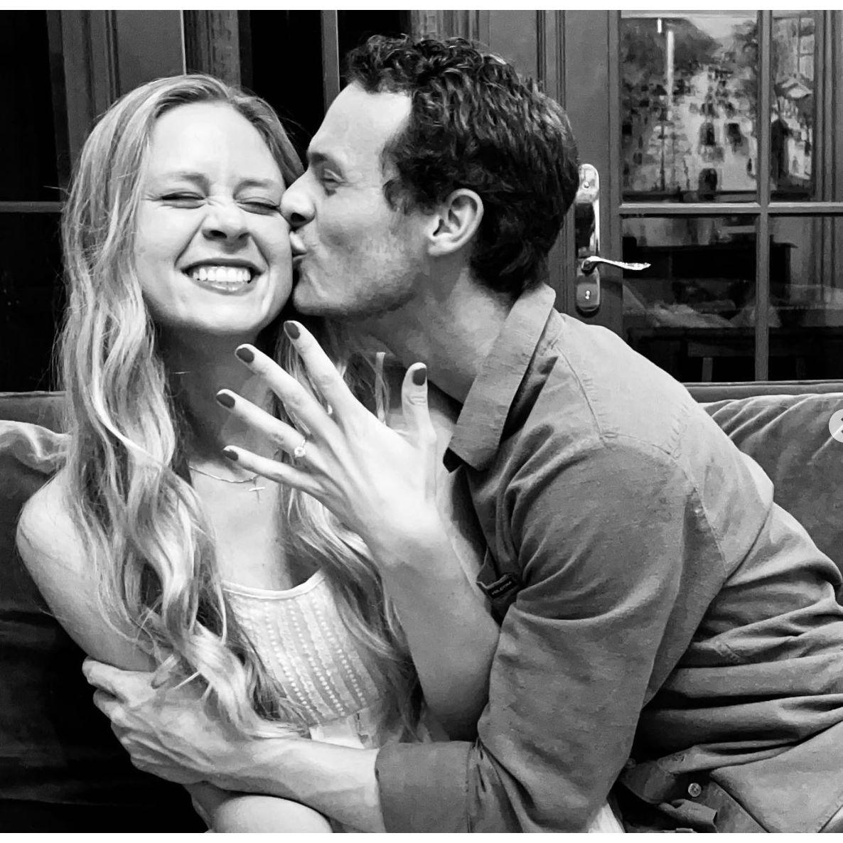 photo shoot with the engagement ring