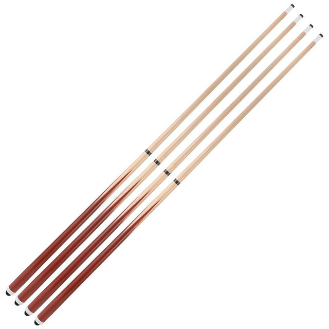 HMQQ 2-Pieces Pool Cue Stick with Coffee Color and 13mm Leather Tip Weight 20OZ (48" Set of 2/ Set of 4, 58" Set of 2/ Set of 4/ Set of 6 20OZ)