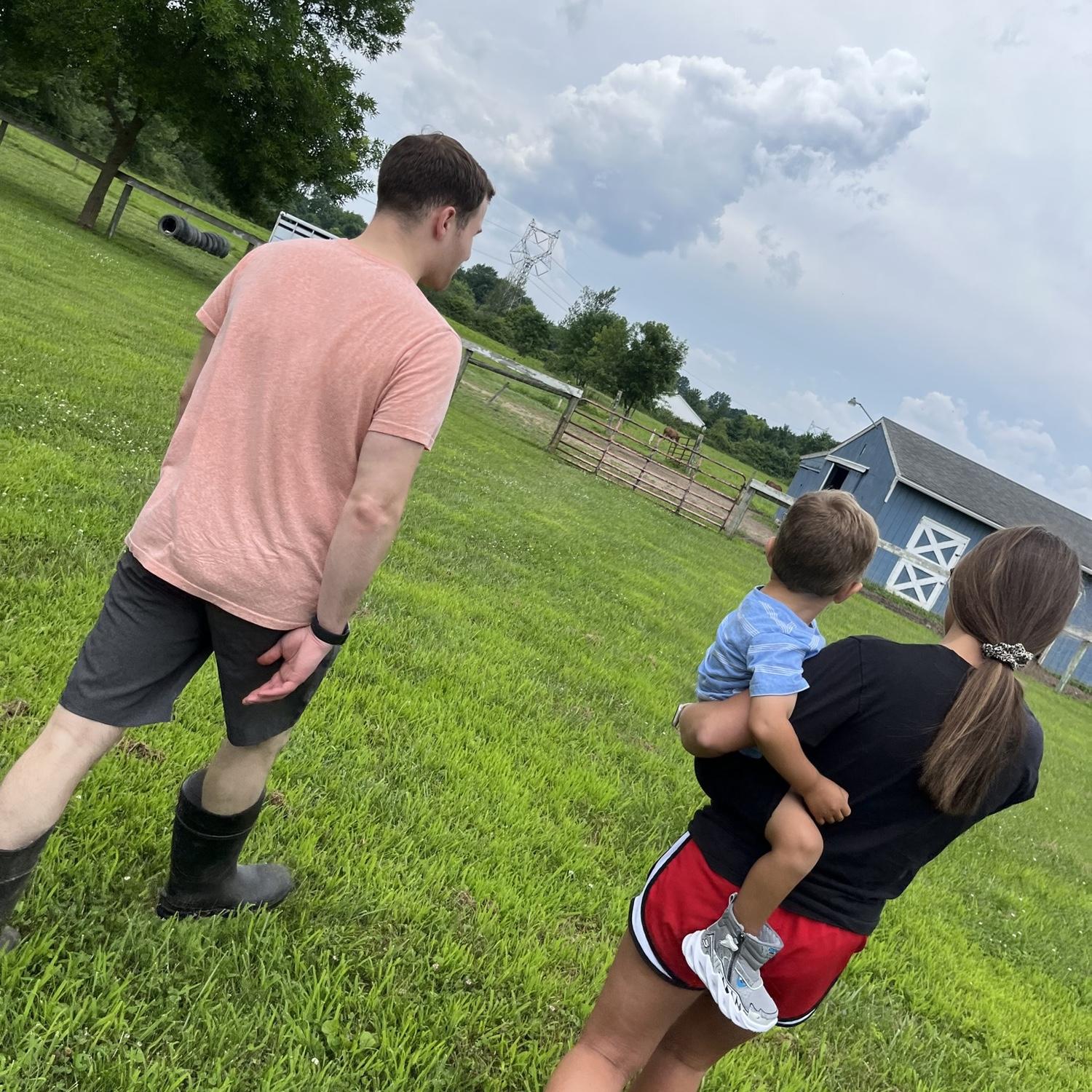 Barn day with Mateo