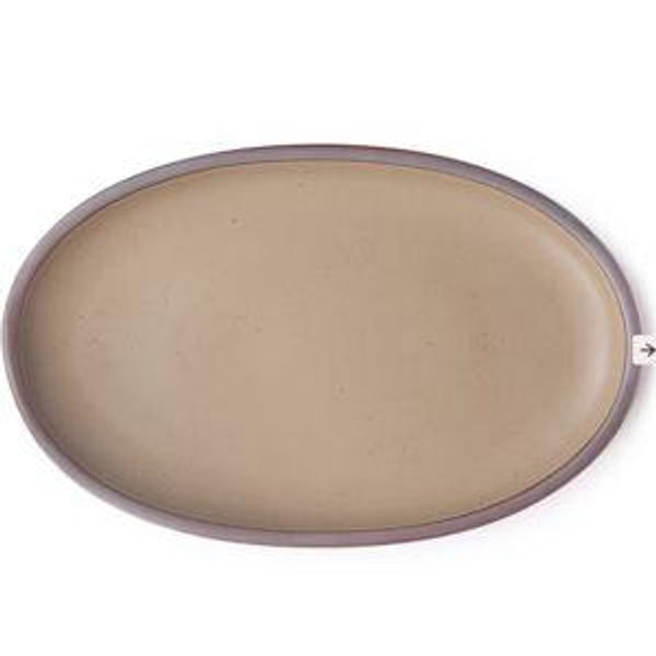 Oval Serving Platter | color: Morel | East Forks Pottery