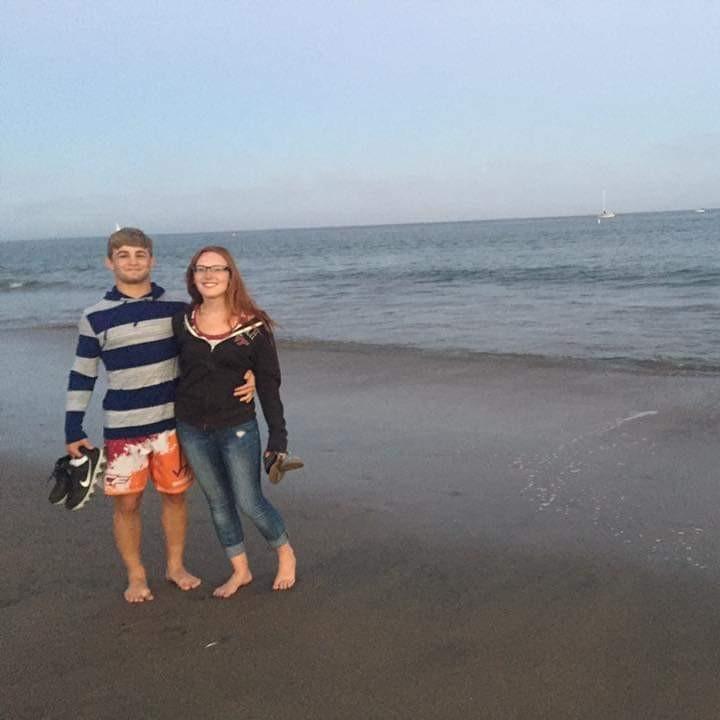 Dennis and I on our road trip with my sister and her boyfriend a couple months after we started to date summer 2016
