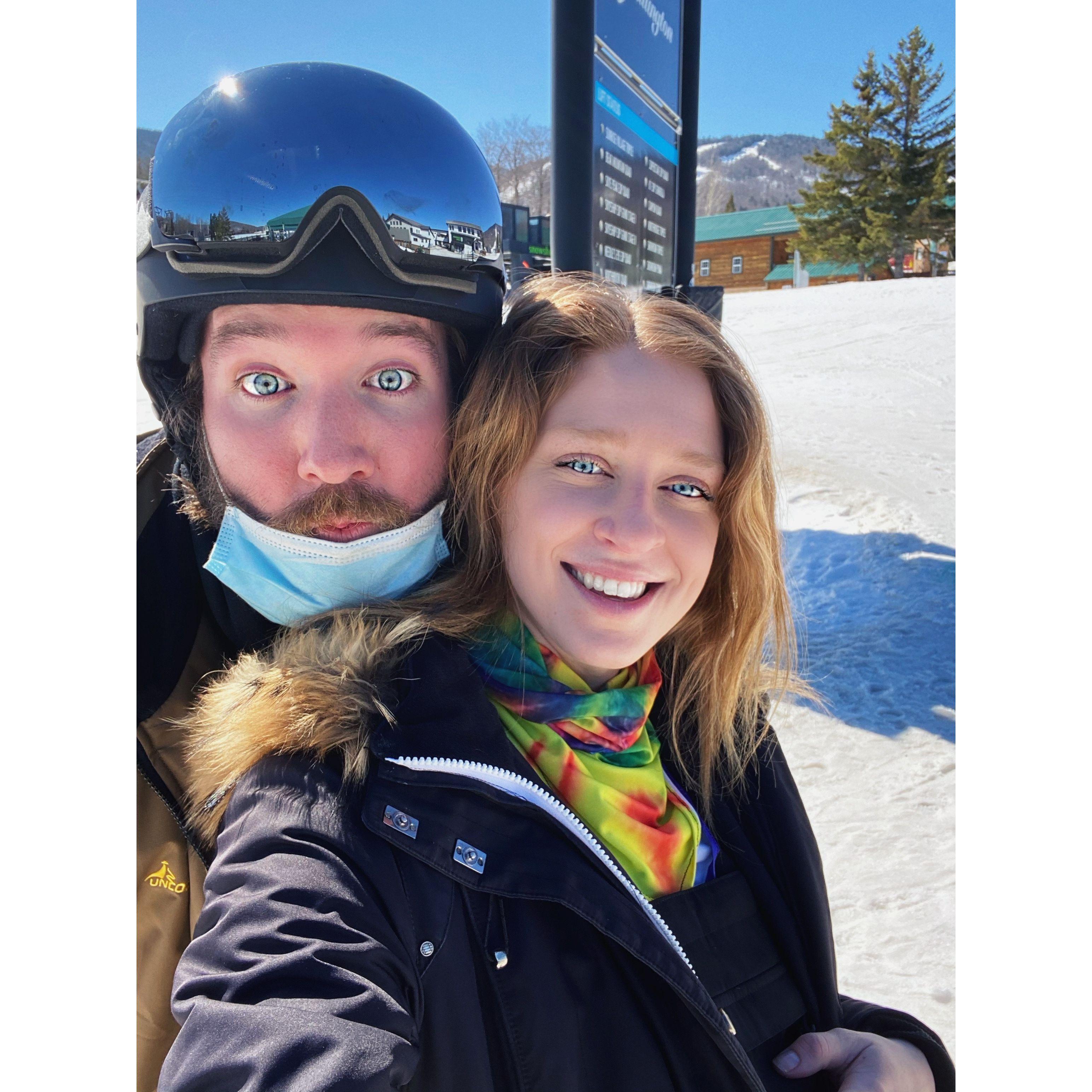 Our first trip together to Killington, Vermont