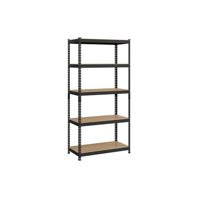 Yaheetech 5-Tier Utility Storage Shelves Garage Metal Shelving Unit, Black