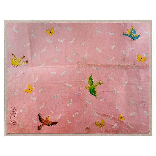 Paule Marrot - Feathers (Textile + Frame)