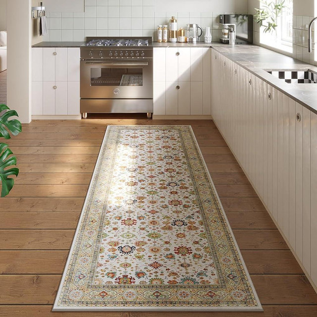 Rugcomf Runner Rug for Hallways Kitchen Runner Rug Non Slip 2'x 6' Washable Runner Rugs with Rubber Backing Soft Carpet Runner for Hallways, Kitchen, Laundry, Bedroom, Bathroom (Colorful)