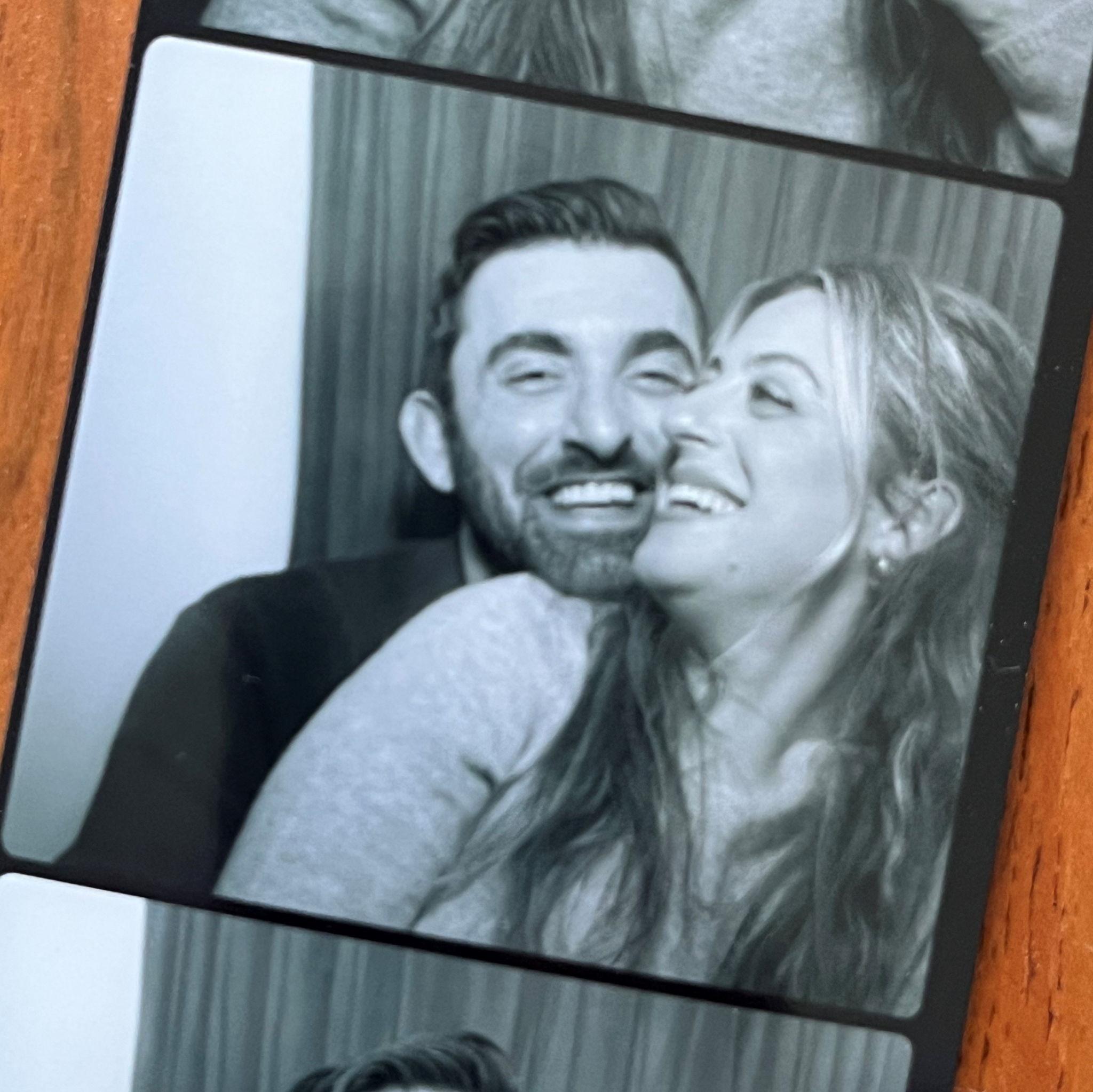 Our first photo booth photo!