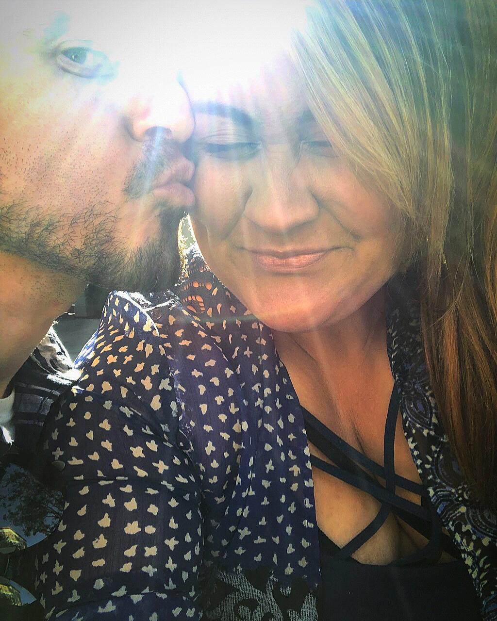 Our very first photo together. Erik was begging to take a photo with me.