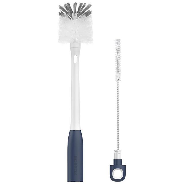 ROSEOK 2in1 Long Handle Bottle Brush with Straw Brush for Cleaning Glass, Sports Bottle, Coffee Mug,1 Pack
