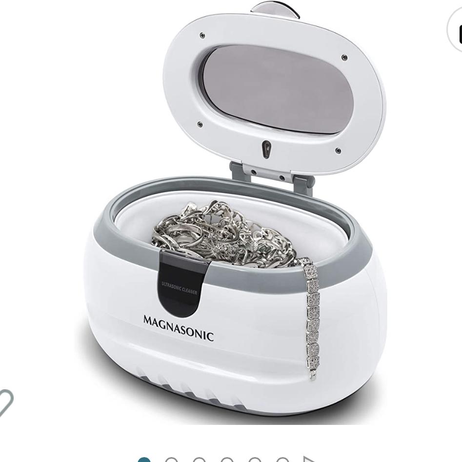 Magnasonic Professional Ultrasonic Jewelry Cleaner with Digital Timer for Eyeglasses, Rings, Coins (MGUC500)