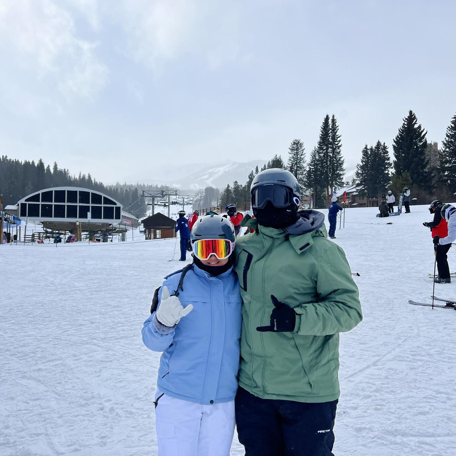 Our first time snowboarding / skiing the slops at Breckenridge 2022