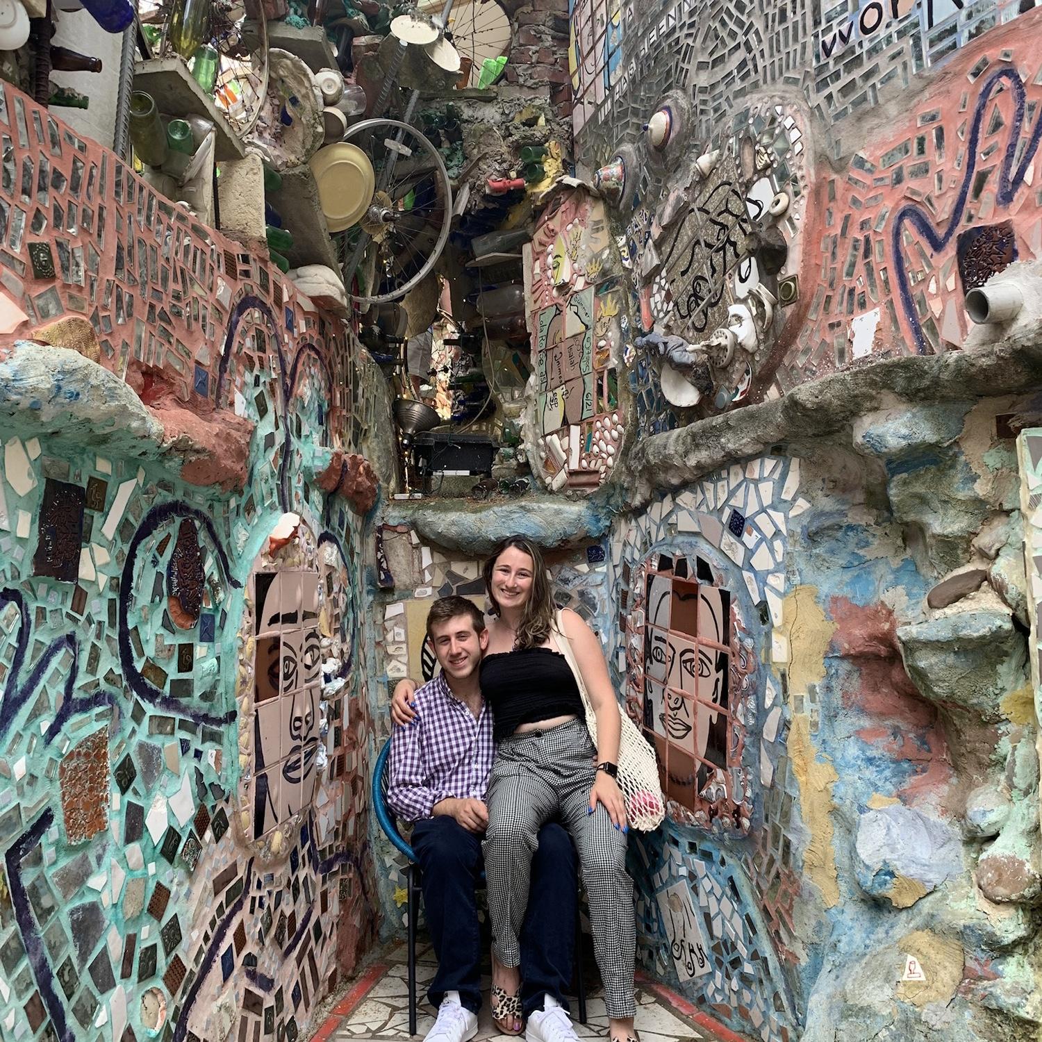 At the Philadelphia Magic Gardens shortly after moving to Philly in summer of 2019