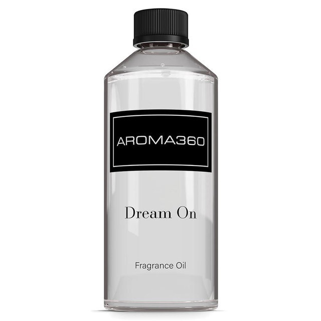 Aroma360 Dream On Fragrance Oil Blend - 500ML - Scented Aromatherapy Diffuser Oil with Serene White Tea, Healing Aloe Vera, and Warm Earthy Cedar