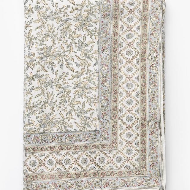 McGee & Co Estelle Block Print Tablecloth