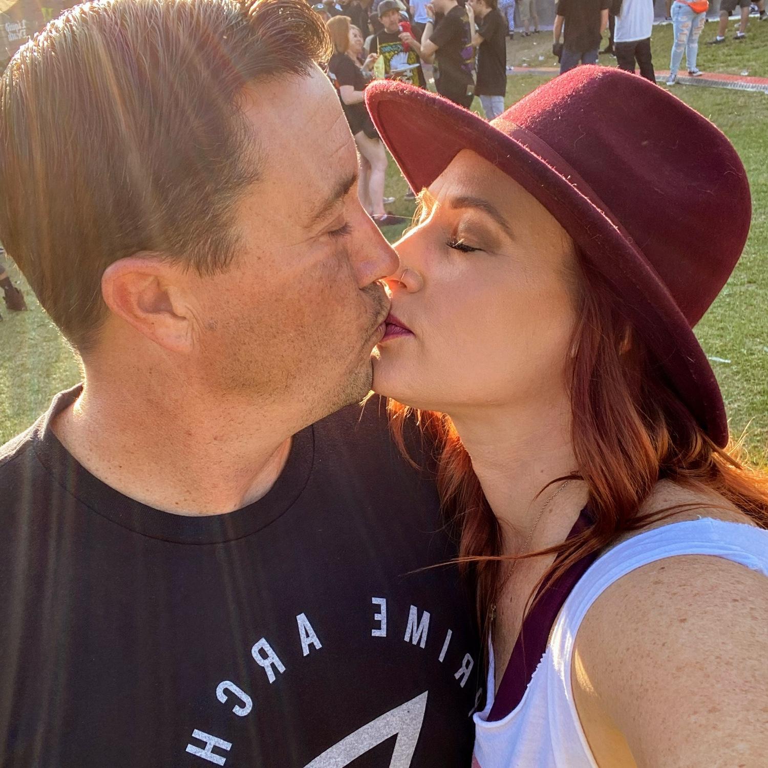 Amanda and Jeff like going to Concerts together, Punk in the Park.
