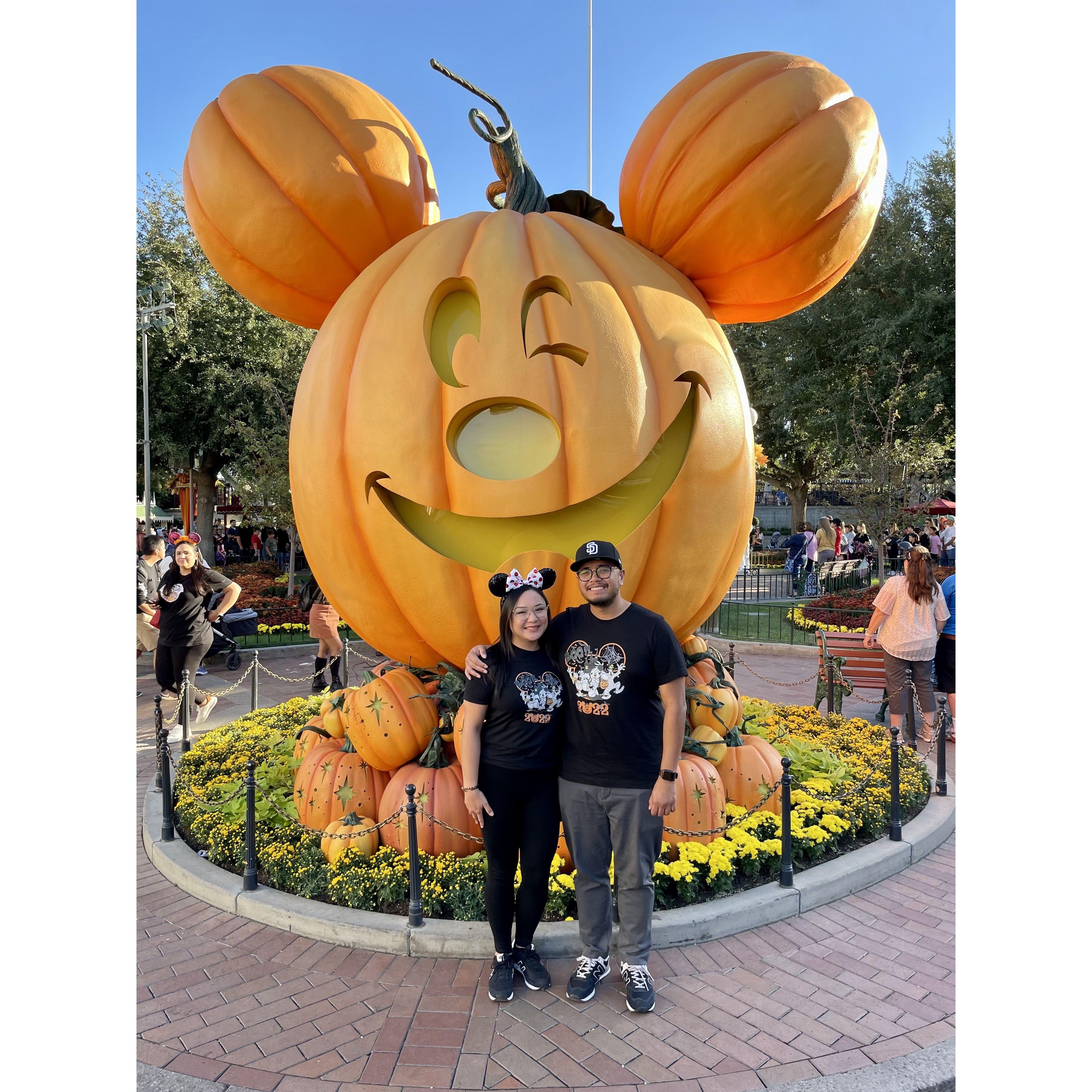 Our first time at Disneyland together