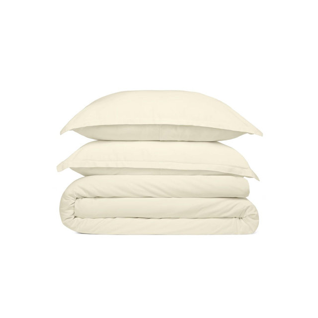 Cosy House Collection 100% Bamboo Duvet Cover - Cream, Full/Queen