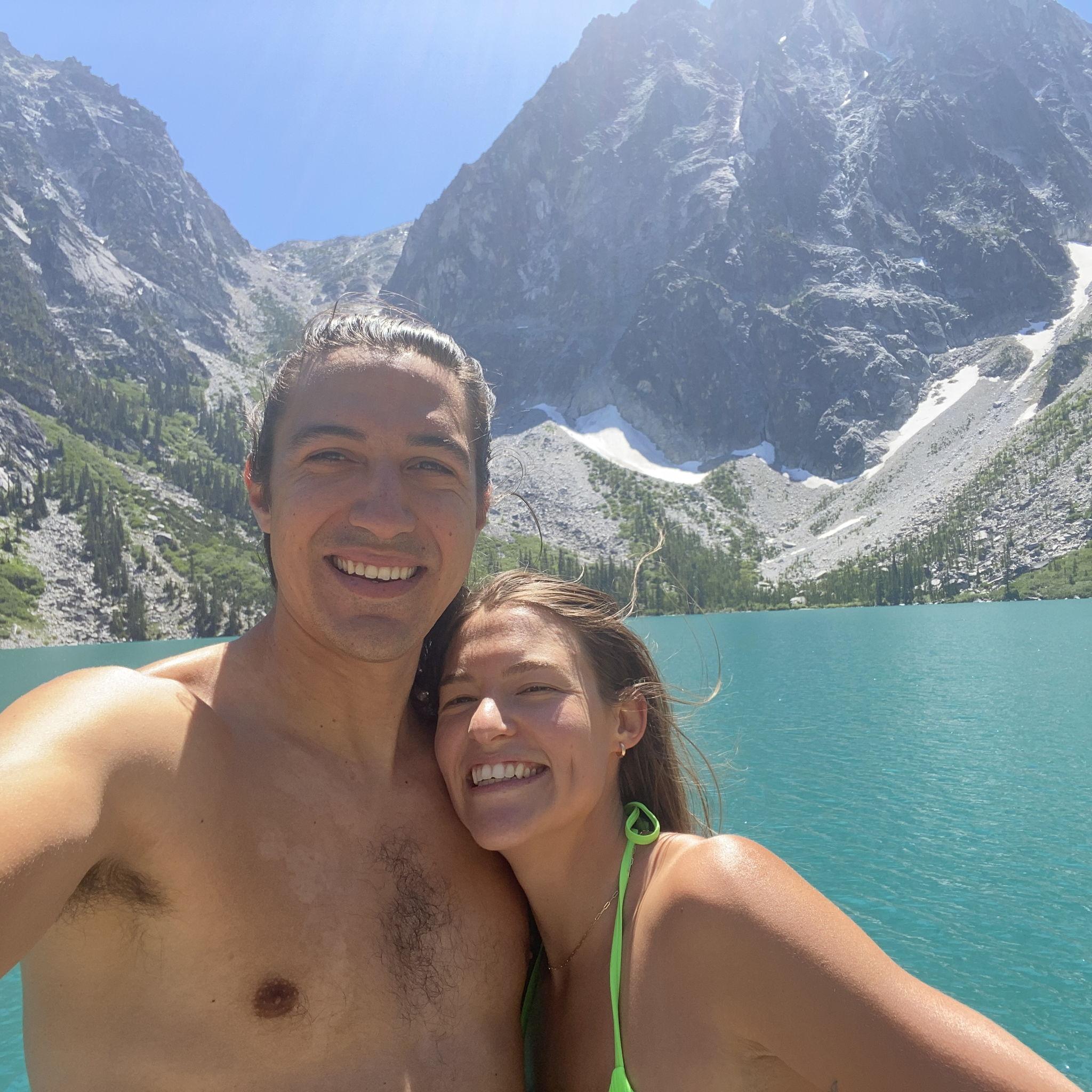 Hiking in The Enchantment Lakes, Washington - Phillip says the swim following this pic was the best of his life