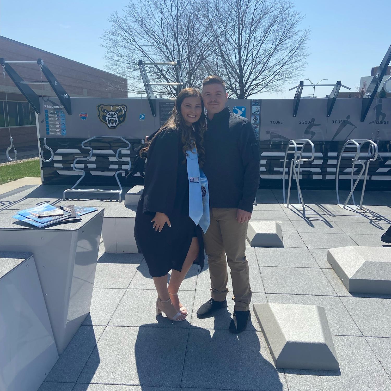 Olivia graduated from Oakland University!