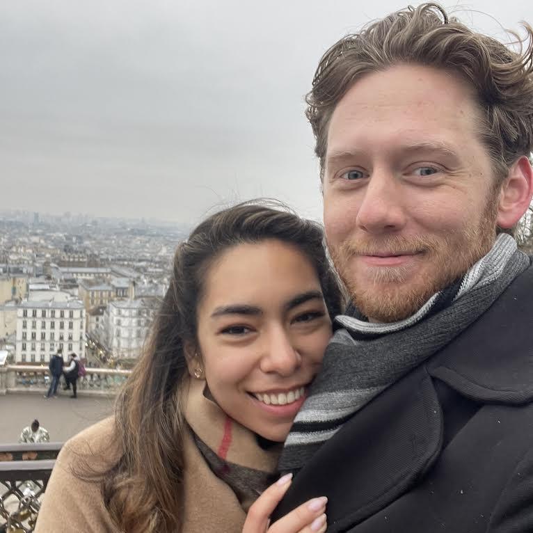 cozying up in chilly paris
