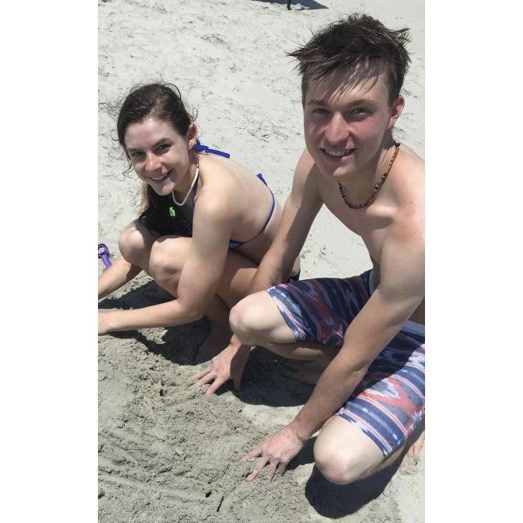 At the beach