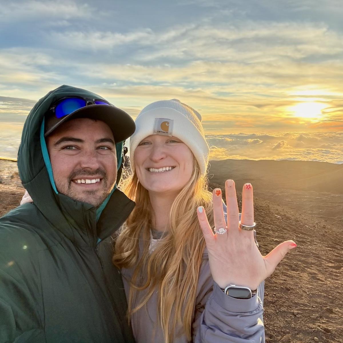 Finally engaged!!!!; Hawaii Mauna Kea November 2025
