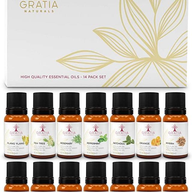 Therapeutic Grade Essential Oils Set -The Healthy Lifestyle Cleaning Collection – Top 14 Pure, 100% Natural, Potent, Aromatherapy Essential Oils, For Optimal Health, Purification & Emotional Wellbeing