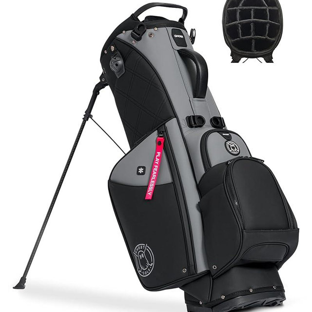 Ghost Golf Stand Bag - Lightweight Golf Bags for Men & Women, 14-Way Dividers with Premium Materials & Magnetic Pocket - Standing Golf Bag Holds 14 Golf Clubs