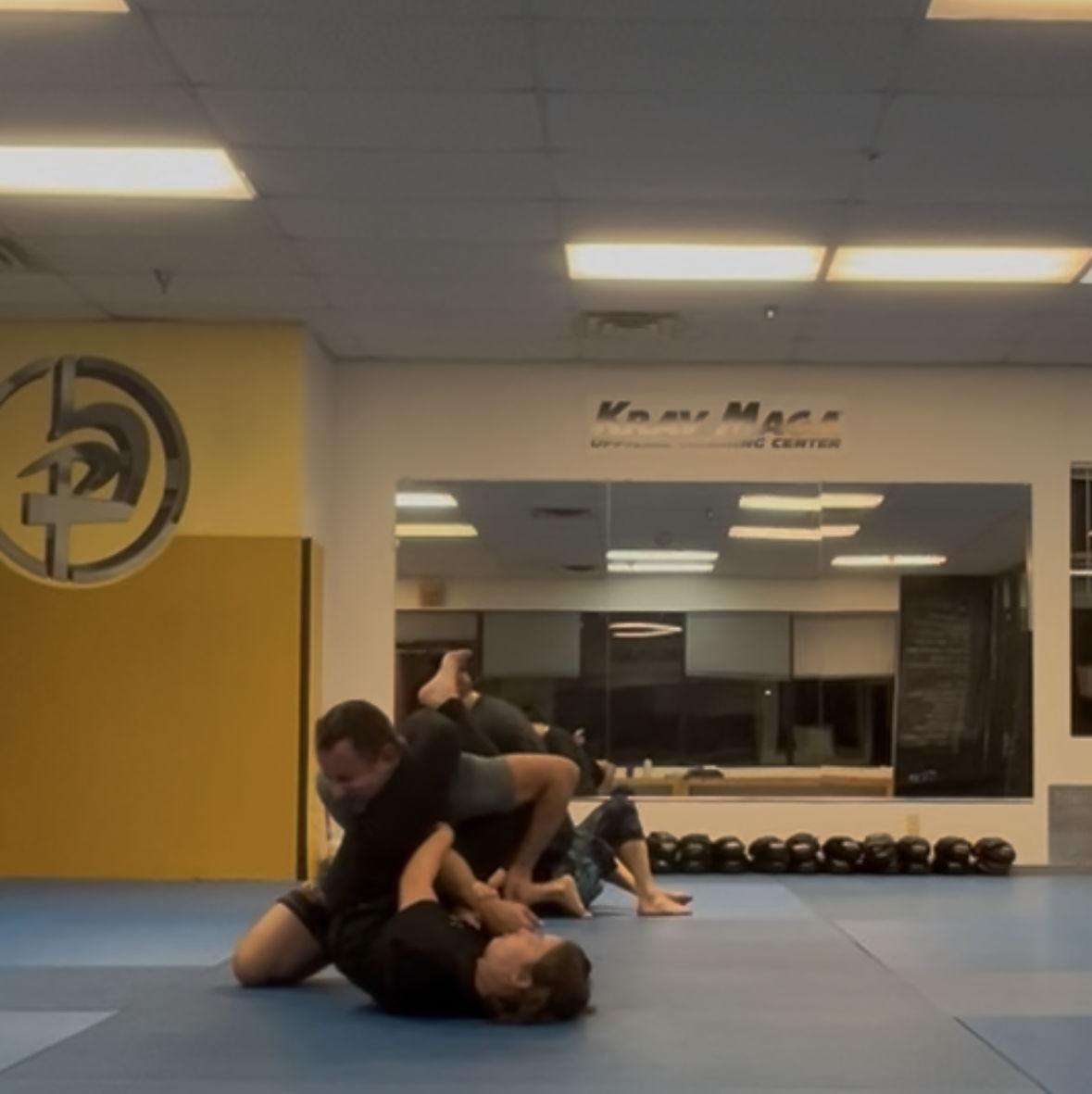 Jenny getting out her anger in jiu jitsu