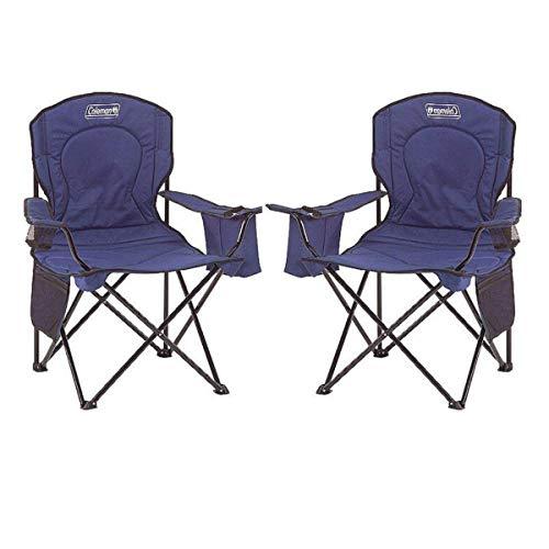Coleman Portable Camping Quad Chair with 4-Can Cooler