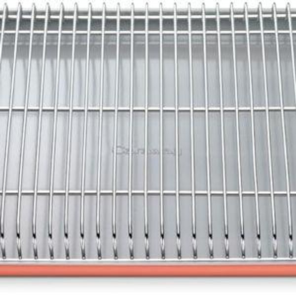 Caraway Non-Stick Ceramic Baking Sheet & Cooling Rack - Ceramic Coated - Non-Toxic, PTFE & PFOA Free - Perfect for Baking, Roasting, and More - Large (18" x 13") - Perracotta