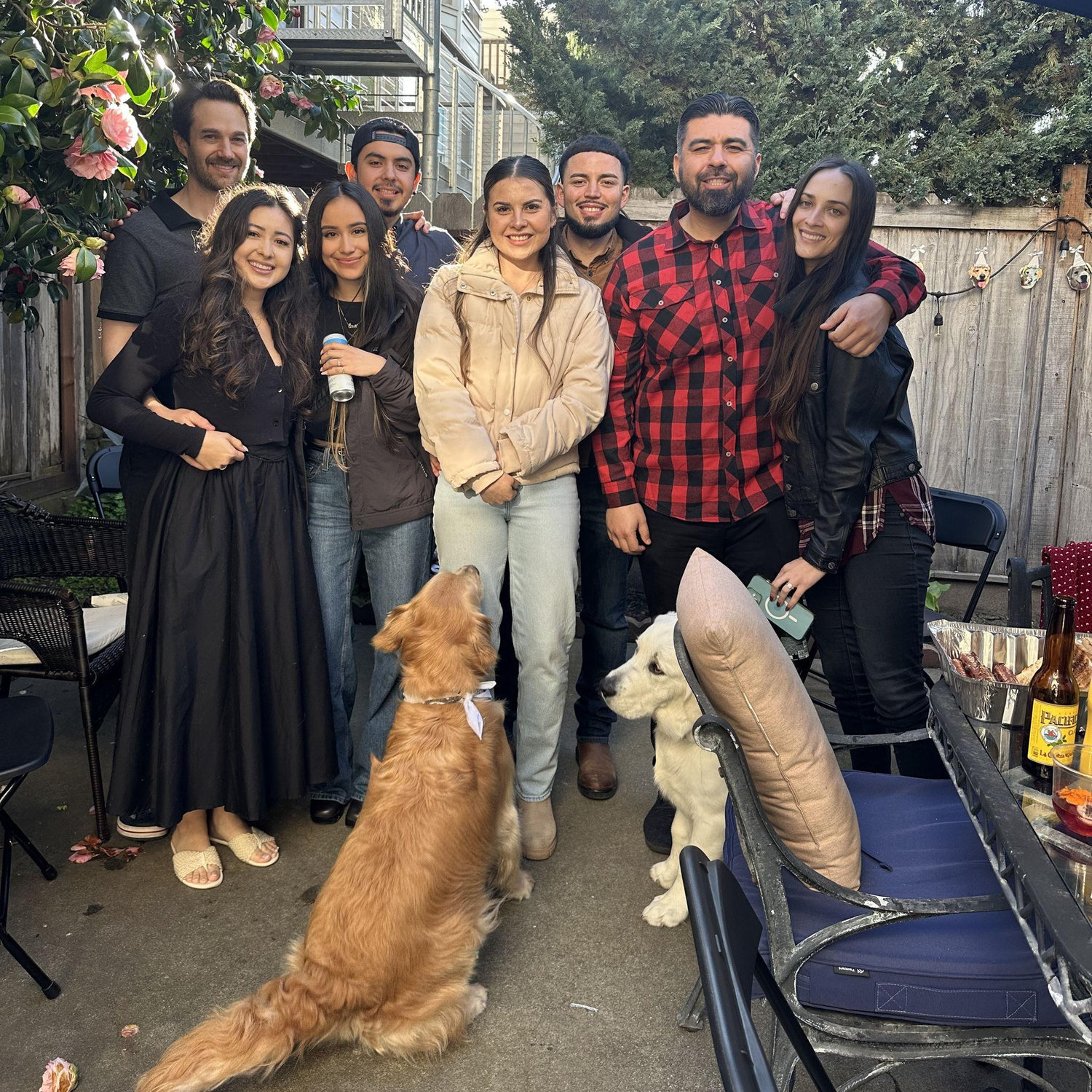 Navy's welcome home party - March 2025 - Christian, Nayely, Natalia, Anthony, Mike, Taylor and Zion.