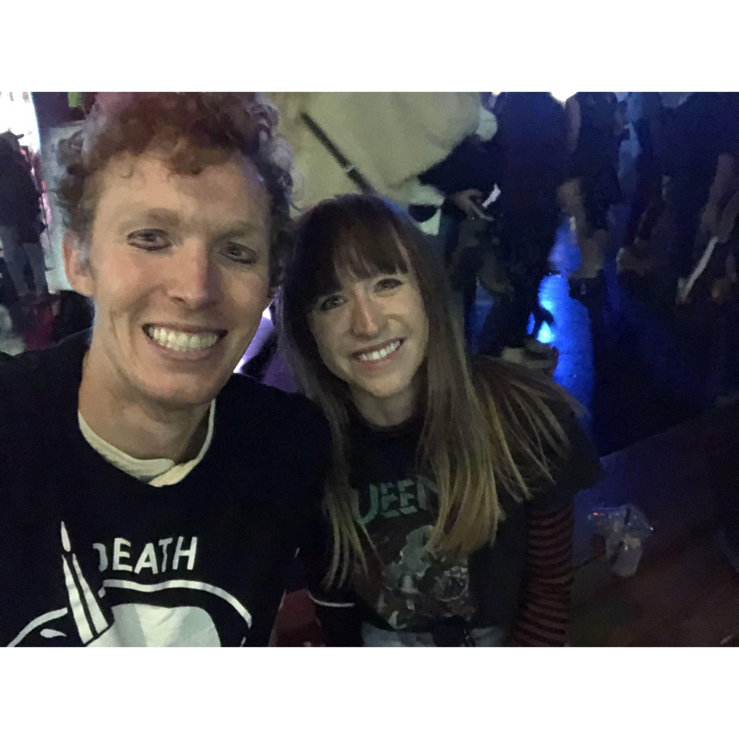 What better way to test the waters than....roller skate at Emo Night?