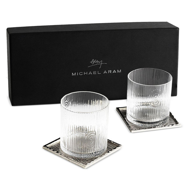 Ivy and Oak Glasses and Coasters Gift Set