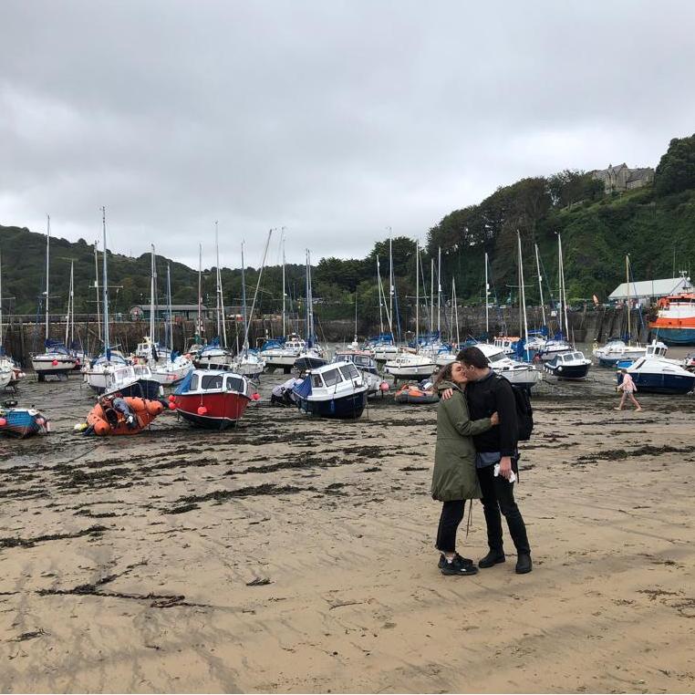 being cheesy in Ilfracombe, England