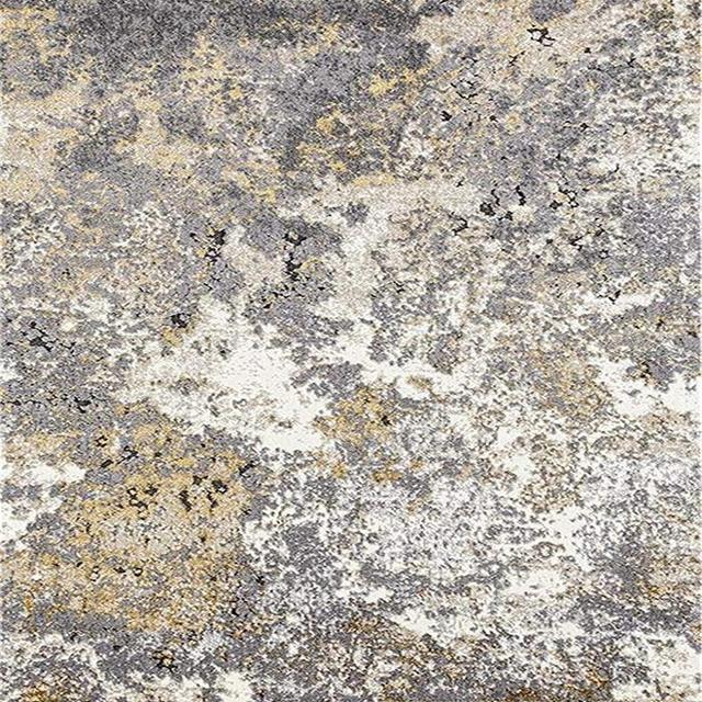 6490 Gray Abstract 5 x 7 Area Rug Carpet Large New