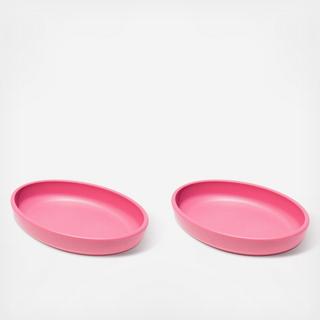 Bevel Cat Saucer, Set of 2