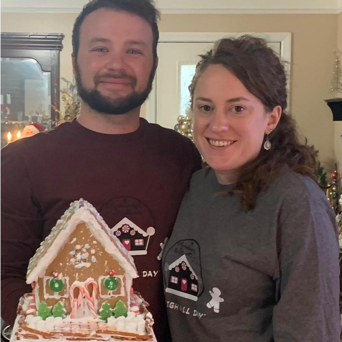 Gingerbread competition with Kerry's family