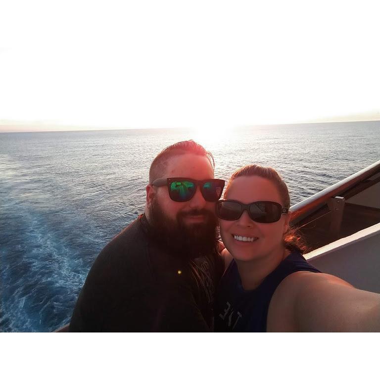 We upgraded to a balcony room off the back of the boat when we went to the Bahamas. It made for gorgeous views at sunrise and sunset