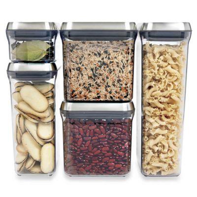 OXO SteeL™  POP 5-Piece Stainless Steel Food Storage Container Set