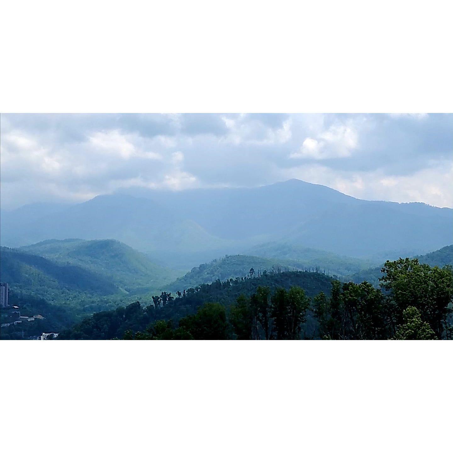 "An Angels View" Our 1st trip to Pigeon Forge/Gatlinburg. Every morning we sipped our coffee while watching the sun rise over the mountains. We could have stayed the rest of our lives in this cabin!