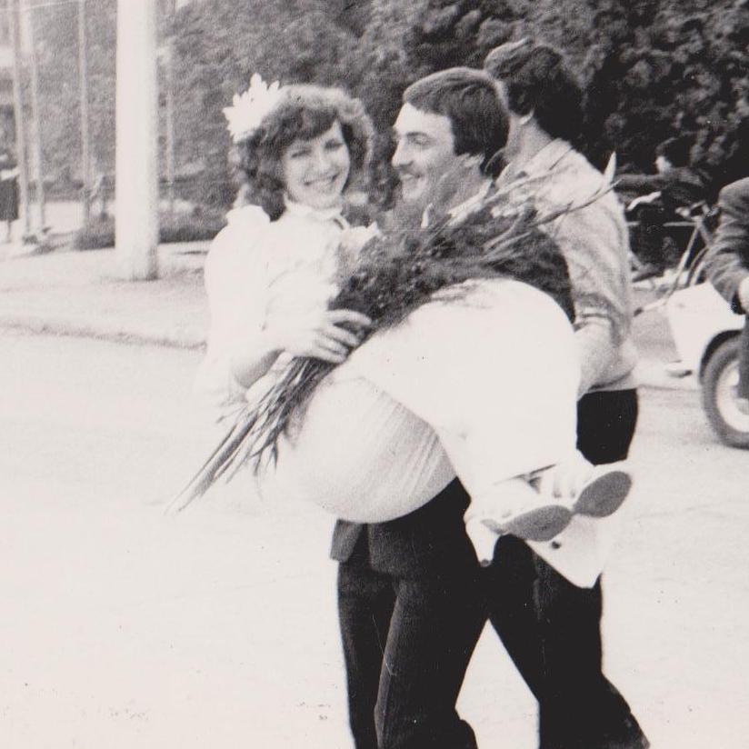 Yulia's mom Nadezda and dad Sergei on their wedding day. Sept 1983.