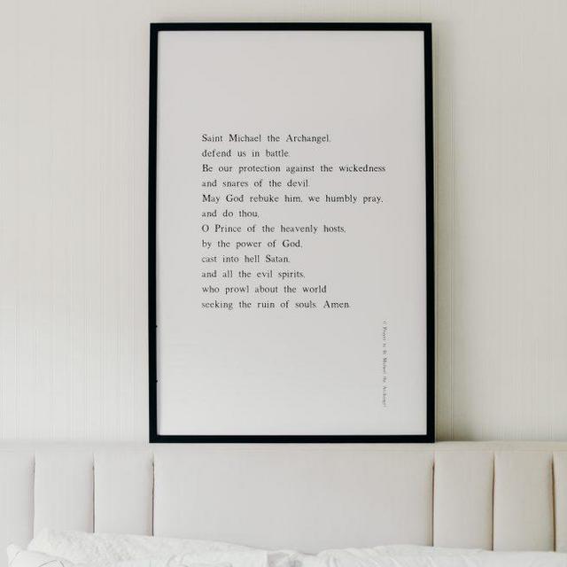 Saint Michael Prayer Poster